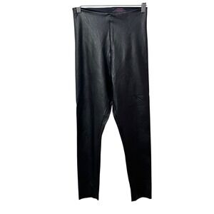Commando Black Control‎ Faux Leather Leggings Women's Size Medium